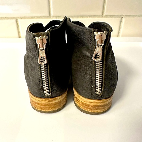 FREE PEOPLE EMMA black woman bohemian western pointed toe zip closure bootie 8.5 - Picture 7 of 11